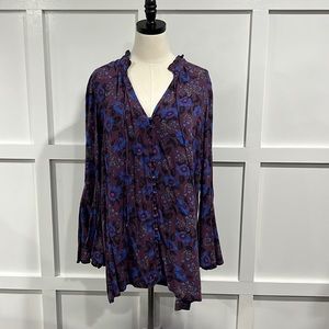Free People Purple Floral Dress, S/P